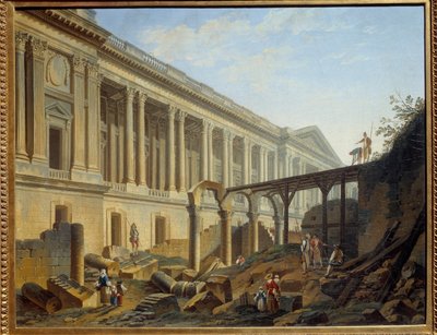 Sgombero della Colonnata del Louvre da Pierre Antoine Demachy