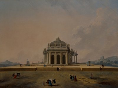 Studi architettonici fantastici con figure da Pierre Antoine Demachy