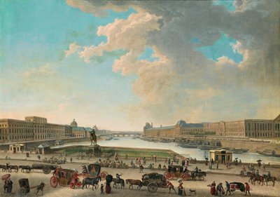 Veduta di Parigi dalla Place Dauphine da Pierre Antoine Demachy