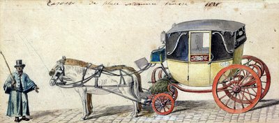 Cavallo e carrozza, 1825 da Pierre Antoine Lesueur