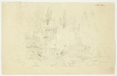 Veduta del parco di Versailles: Petit Frianon da Pierre Antoine Mongin