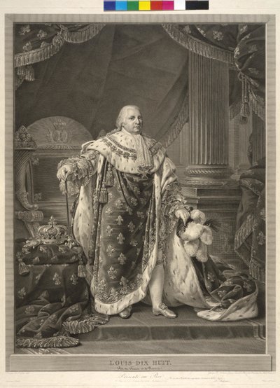 Re di Francia Luigi XVIII da Pierre Audouin
