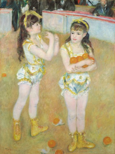 Acrobati del Cirque Fernando (Francisca e Angelina Wartenberg) da Pierre Auguste Renoir