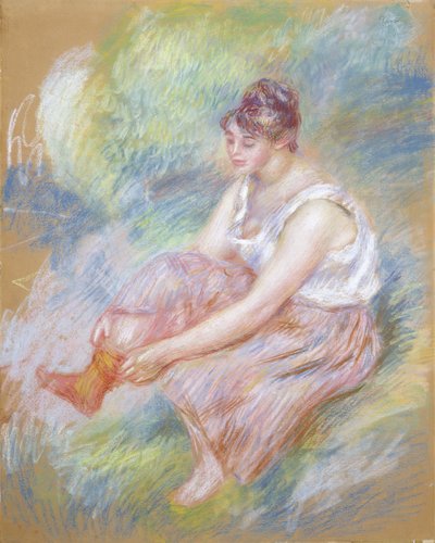 Dopo il bagno, c.1890 da Pierre Auguste Renoir