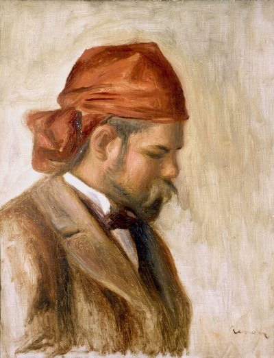 Ambroise Vollard con una bandana rossa da Pierre Auguste Renoir