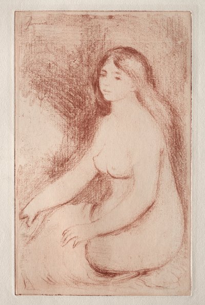 Bagnante seduta, c. 1905 da Pierre Auguste Renoir