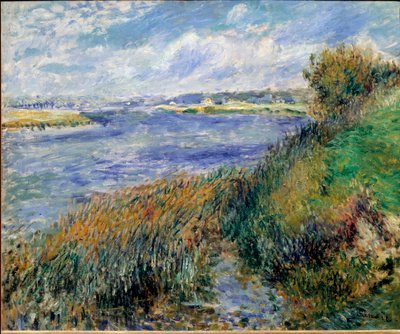 Rive della Senna a Champrosay da Pierre Auguste Renoir