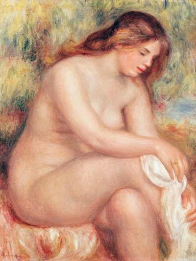 Bagnante che si asciuga, c.1910 da Pierre Auguste Renoir