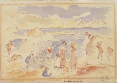 Scena di spiaggia da Pierre Auguste Renoir