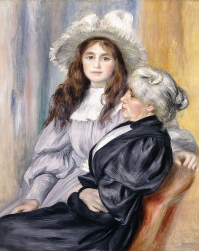 Berthe Morisot e sua figlia, Julie Manet, 1894 da Pierre Auguste Renoir