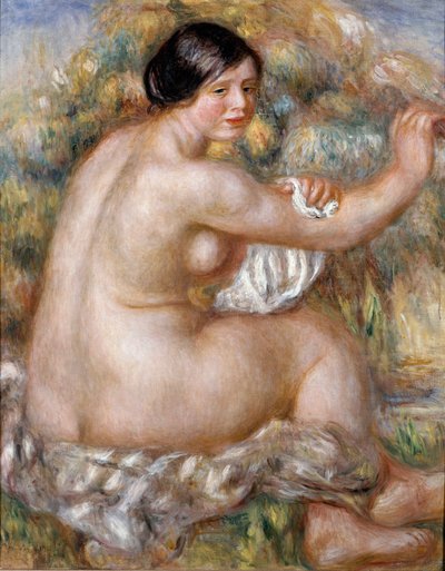 Grande nudo seduto da Pierre Auguste Renoir