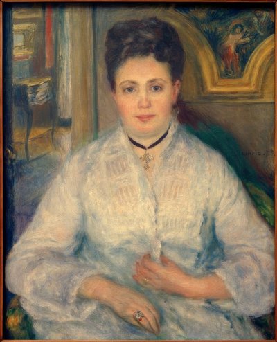 Ritratto di Madame Victor Chocquet da Pierre Auguste Renoir