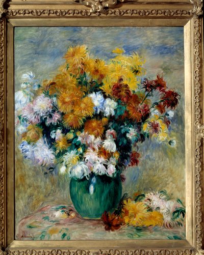 Bouquet di crisantemi da Pierre Auguste Renoir