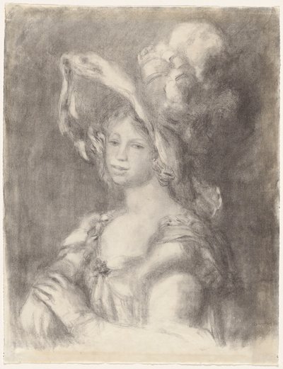 Busto di una giovane donna (Mlle Dieterle) da Pierre Auguste Renoir