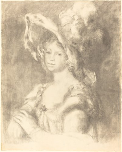 Busto di una giovane donna da Pierre Auguste Renoir