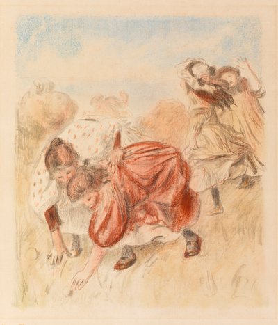 Bambini che giocano a palla da Pierre Auguste Renoir