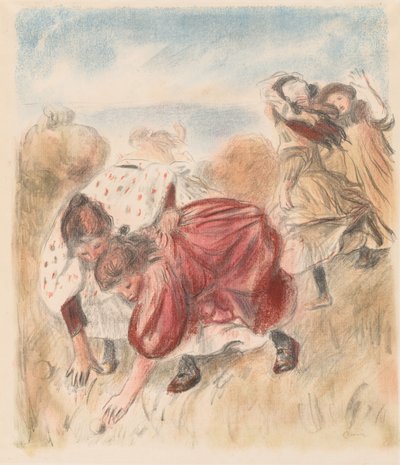 Bambini che giocano a palla da Pierre Auguste Renoir