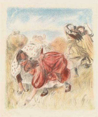 Bambini che giocano a palla da Pierre Auguste Renoir