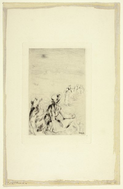Bambini sulla Spiaggia, Berneval da Pierre Auguste Renoir