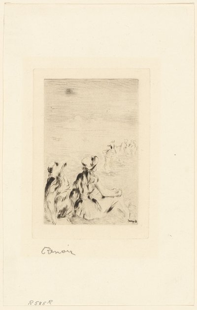 Bambini sulla spiaggia, Berneval da Pierre Auguste Renoir