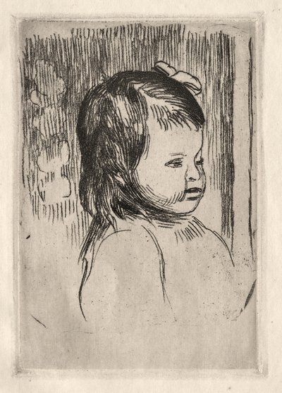 Busto di bambino, rivolto a destra da Pierre Auguste Renoir