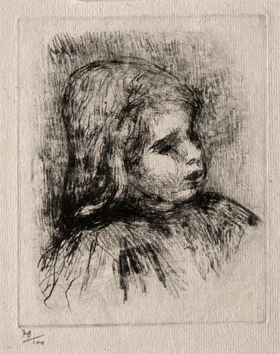 Claude Renoir, di tre quarti a destra da Pierre Auguste Renoir