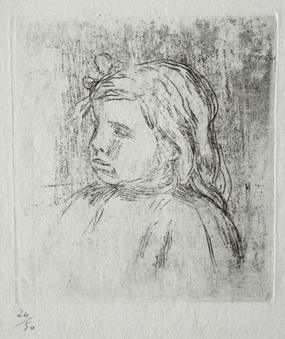 Claude Renoir, di tre quarti a sinistra da Pierre Auguste Renoir