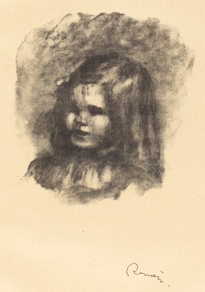 Claude Renoir, girato a sinistra (Claude Renoir, tourne a gauche), 1904 da Pierre Auguste Renoir