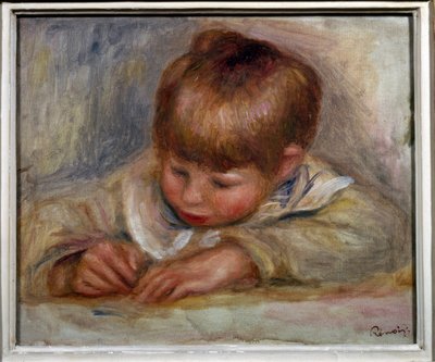Coco scrittore da Pierre Auguste Renoir