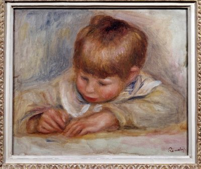 Coco scrittore da Pierre Auguste Renoir