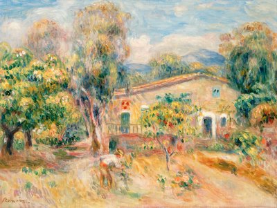 Fattoria di Collettes, Cagnes, 1910 da Pierre Auguste Renoir