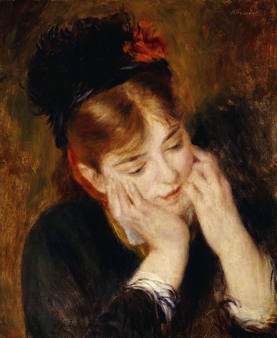 Contemplazione, 1877 da Pierre Auguste Renoir