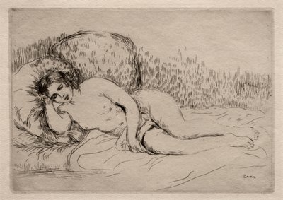 Donna nuda distesa da Pierre Auguste Renoir