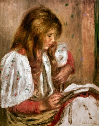 Bambina in bianco da Pierre Auguste Renoir