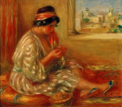 Gabrielle in abiti algerini da Pierre Auguste Renoir