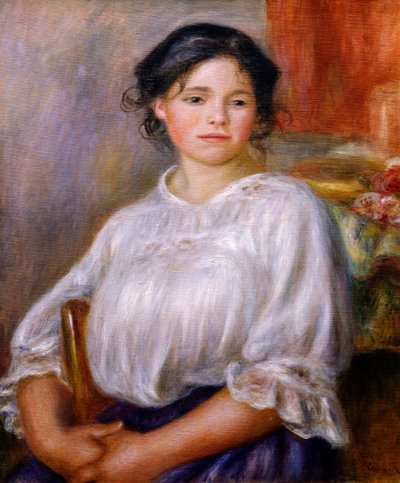 Ragazza seduta da Pierre Auguste Renoir
