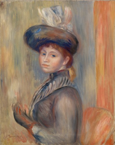 Ragazza in grigio-blu da Pierre Auguste Renoir