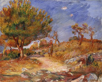 Ragazza su un sentiero; Jeune Fille sur le Sentier, c.1882-83 da Pierre Auguste Renoir
