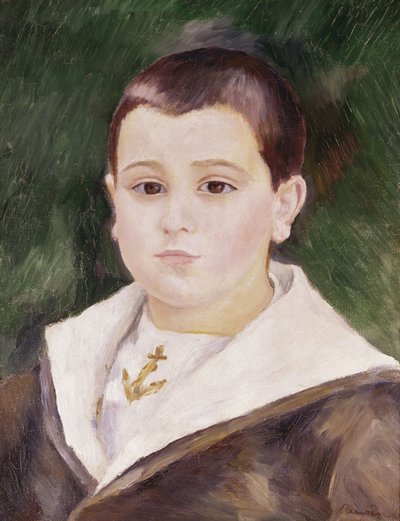 Testa di un ragazzo in abito da marinaio da Pierre Auguste Renoir