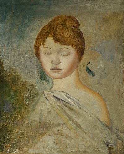Testa di una giovane donna; Tete de Jeune Femme, c.1887 da Pierre Auguste Renoir