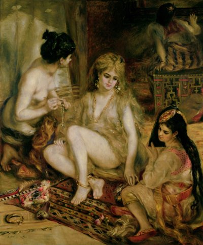 Interno di un harem a Montmartre, donne parigine vestite da algerine da Pierre Auguste Renoir