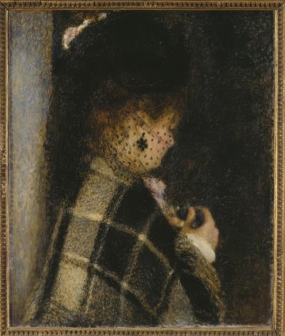 Giovane donna con velo da Pierre Auguste Renoir