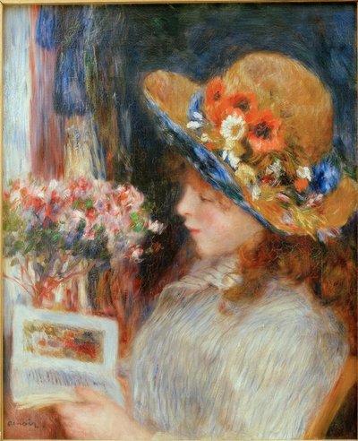 Giovane ragazza che legge da Pierre Auguste Renoir
