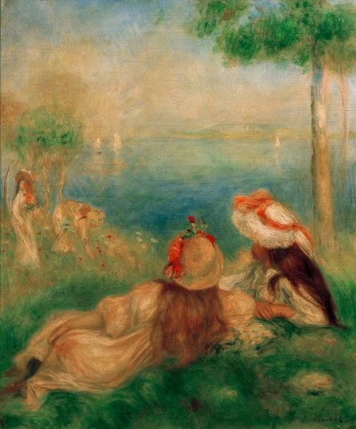 Ragazze al bordo del mare da Pierre Auguste Renoir