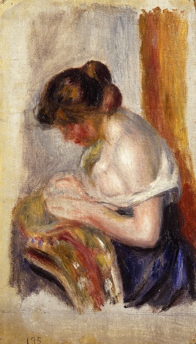 La Couseuse da Pierre Auguste Renoir