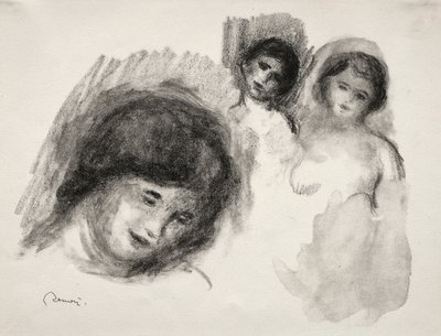 La Pierre aux trois croquis da Pierre Auguste Renoir
