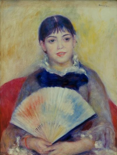 La donna con il ventaglio da Pierre Auguste Renoir
