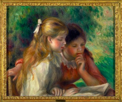 La lettura (Due bambine che leggono) da Pierre Auguste Renoir