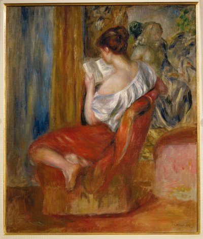 Il lettore (olio su tela) da Pierre Auguste Renoir