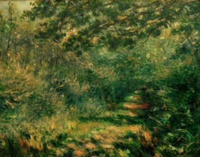 Il viale nel bosco da Pierre Auguste Renoir